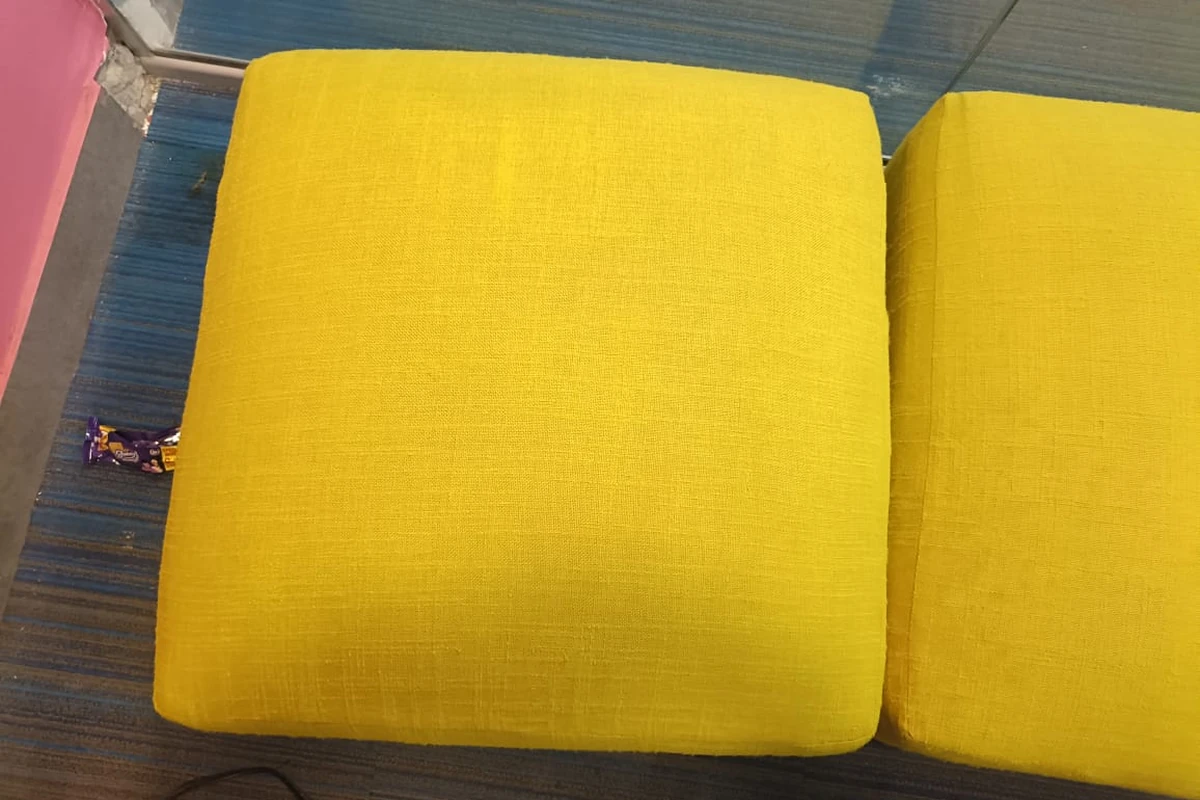 Office sofa upholstery after Pest Orbit deep cleaning treatment
