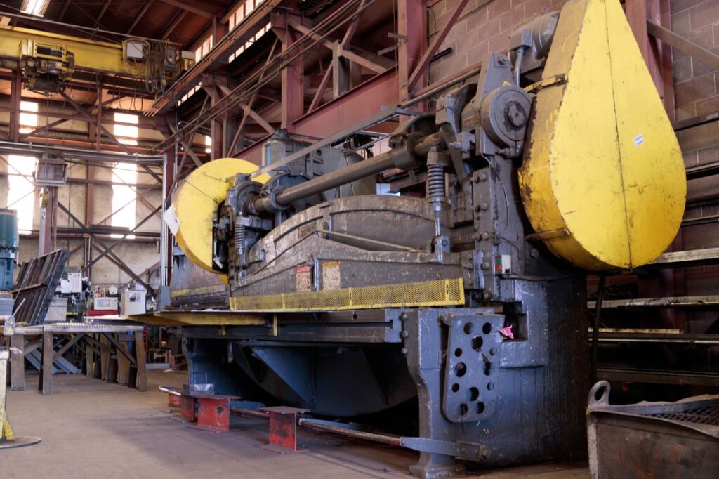 Industrial factory machinery illustrating a manufacturing workplace